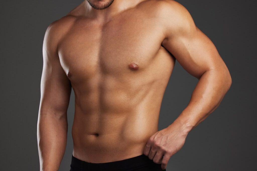 gynecomastia adult muscular torso
